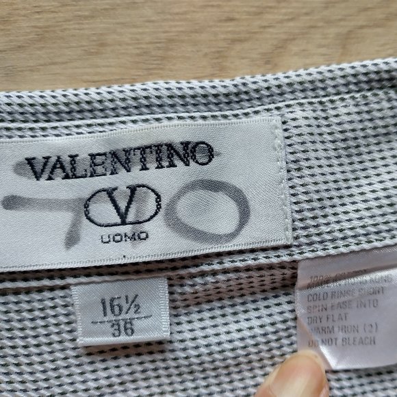 VALENTINO UOMO Cotton Shirt Long Sleeve Button - Picture 4 of 6